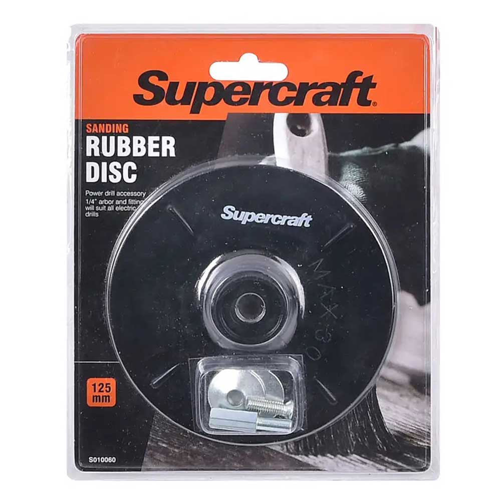 Supercraft Rubber Backing Disc 125mm S010060 Sanding Disc & Pad Double ...