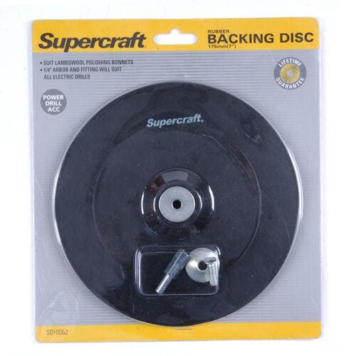 Supercraft Rubber Backing Disc 175mm - Double Bay Hardware