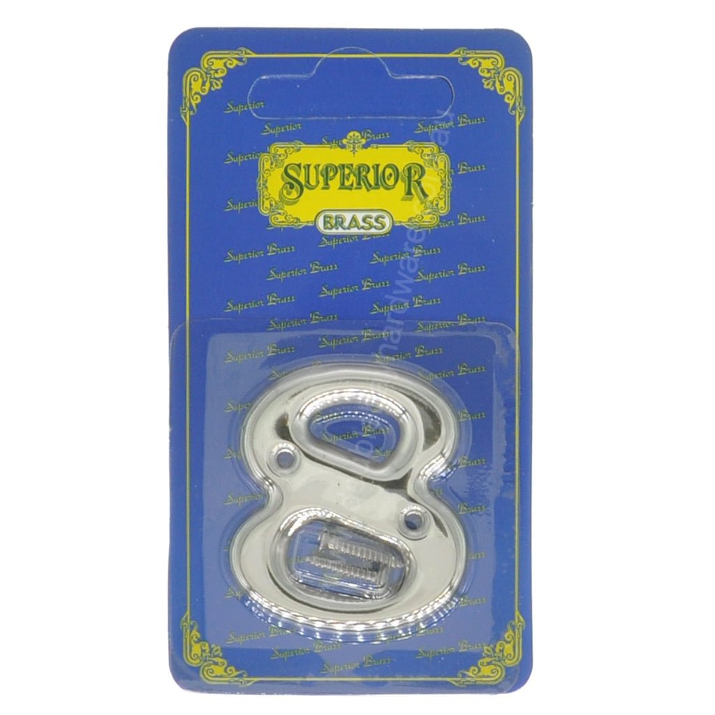 Superior Brass 50mm Stainless Steel House Number