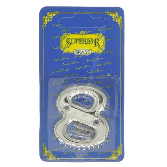 Superior Brass 50mm Stainless Steel House Number