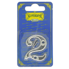 Superior Brass 50mm Stainless Steel House Number