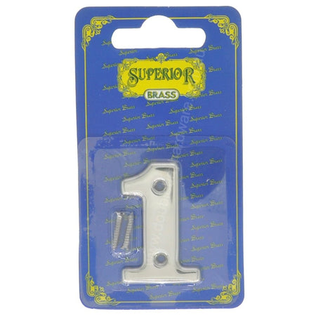 Superior Brass 50mm Stainless Steel House Number