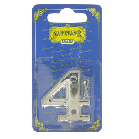 Superior Brass 50mm Stainless Steel House Number