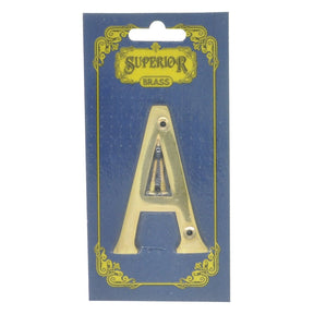 Superior Brass Alphabet Sign Letter A 75mm 3064A