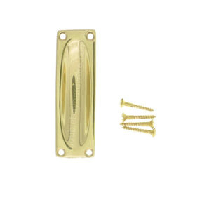 Superior Brass Flush Pull Polished Brass 90mm 4225