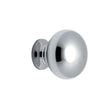 Superior Brass Vict. Cupboard Knob 20mm Chrome Plated 38662