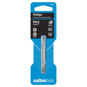 suttontools Double End Screwdriver Power Bit Philips 2x65mm S1220265