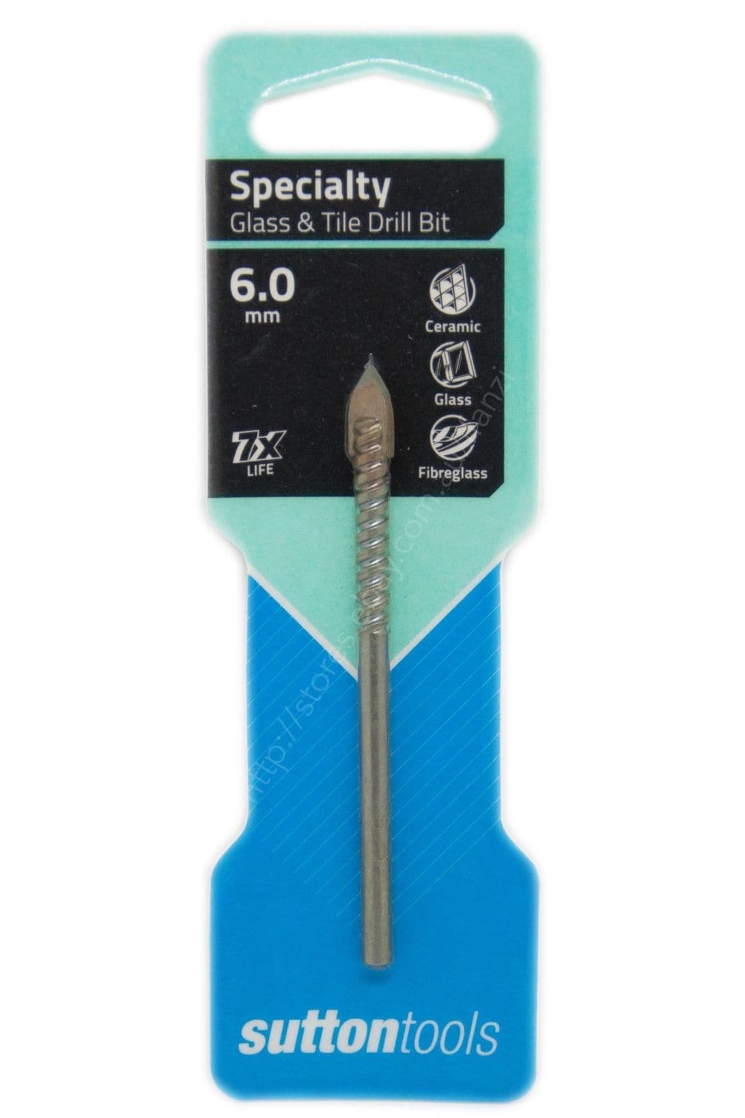 suttontools Drill Bits For Glass and Tiles 6mm - Double Bay Hardware