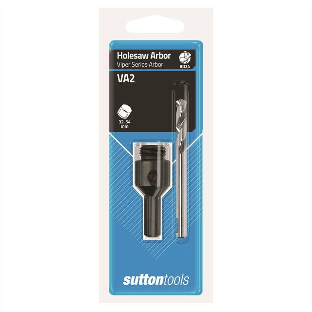suttontools Holesaw Arbor Viper Series Arbor BD24 VA2 32 - 54mm