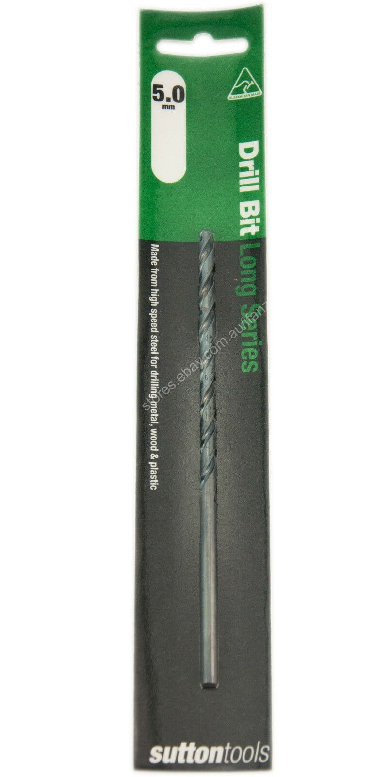 suttontools Metric HSS Long Series Drill Bits For Metal, Wood, Plastic 5mm - Double Bay Hardware