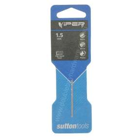 suttontools Metric HSS Viper Drill Bits 1.5mm D1050150