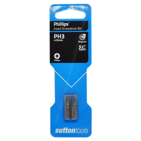 suttontools Screwdriver Insert Bit Philips 3x25mm S1040325