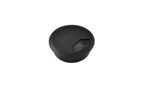 Table Desk Wire Cord Cable Grommets Hole Cover Protection Plastic Black 60mm