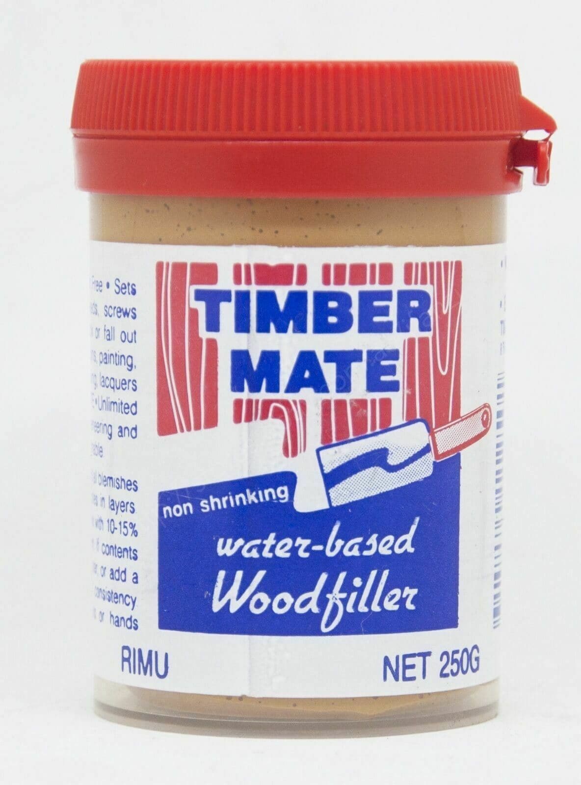 Timber Mate Water-based Wood Filler 250g RIMU TR25 - Double Bay Hardware