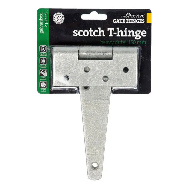 Trio Heavy Duty Scotch T - Hinge Galvanised 150mm BTHHD150GV