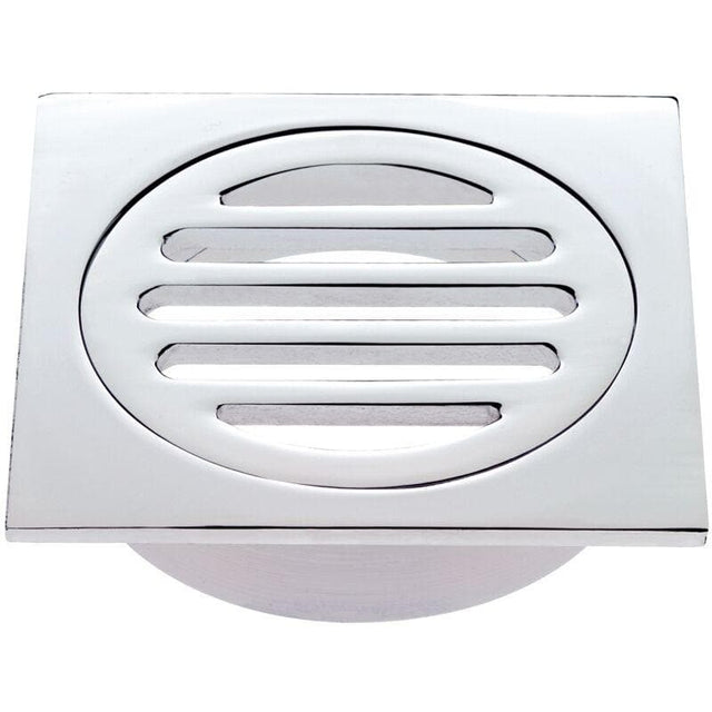 Trio Solid Brass Square Drop In Grate For PVC 100mm 1054T