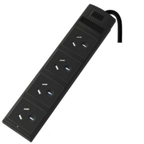 Ultracharge 4 Way Power Board Black PB40BK