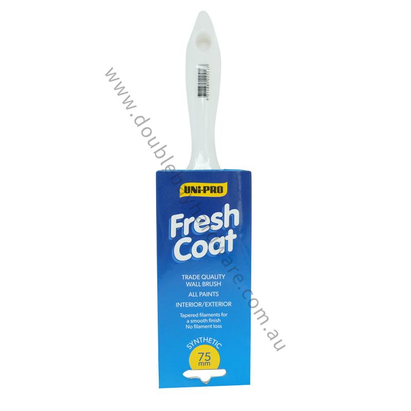 UNI-PRO Fresh Coat Synthetic Paint Brush For Interior and Exterior Use 75mm 6175 - Double Bay Hardware