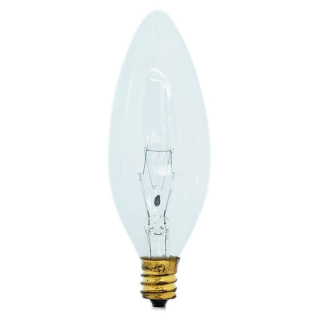 US - Style Light Fitting Incandescent Candle Light Bulb E12 240V 40W Clear