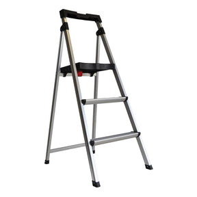 WERNER 3 Step Aluminium Ladder With Tray 100kg Domestic AL403 - 4AZ