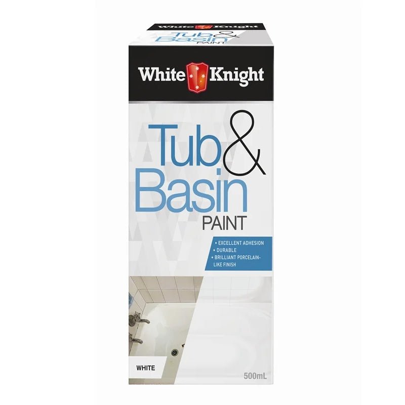 White Knight White Tub And Basin Paint 500ml 390950/500ML - Double Bay Hardware