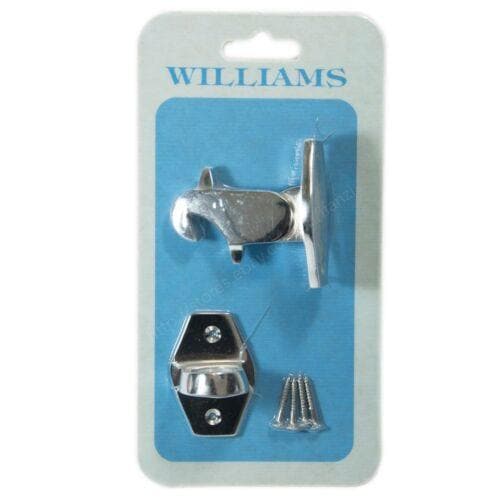 WILLIAMS Automatic Door Stopper Chrome Plated 34391C - Double Bay Hardware