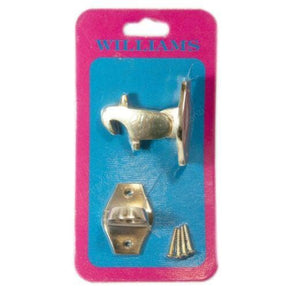 WILLIAMS Automatic Door Stopper Polished Brass 34391