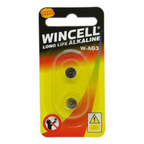WINCELL Long Life Alkaline 1.5V Cell Battery AG3/SR41W/SR41/392/LR41 - Double Bay Hardware