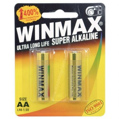 WINMAX Ultra Long Life Super Alkaline Battery 1.5V AA LR6 5257 - Double Bay Hardware