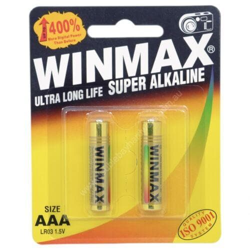 WINMAX Ultra Long Life Super Alkaline Battery 1.5V AAA LR03 7275 - Double Bay Hardware
