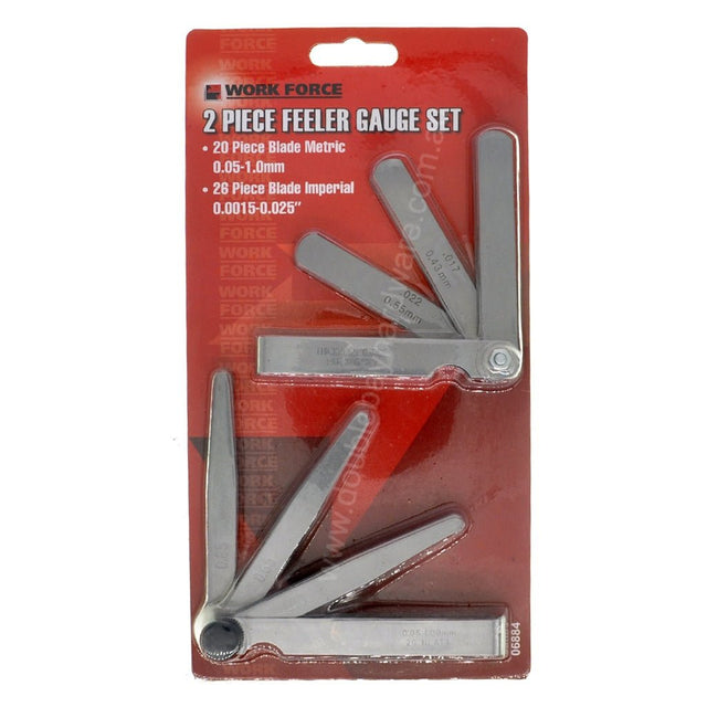 WORK FORCE Feeler Gauge Set 2PC 06884